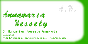 annamaria wessely business card
